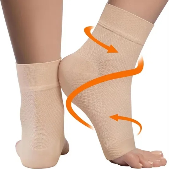 Neuropathy Socks Ankle Brace Compression Sleeve Open Toe Compression Socks Women & Men for Swelling Plantar Fasciitis