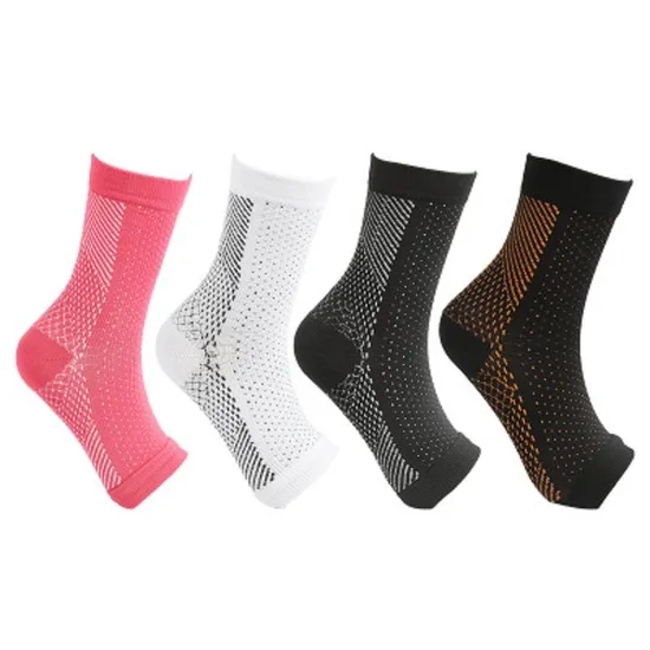Neuropathy Socks Ankle Brace Compression Sleeve Open Toe Compression Socks Women & Men for Swelling Plantar Fasciitis