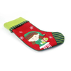 Customized Promotion Embroidery Cheap Christmas Socks Christmas Santa Hanging Decoration Socks