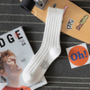 OEM Calsetines Japanese Solid Color Street Sports Slouch Socks for Men Women