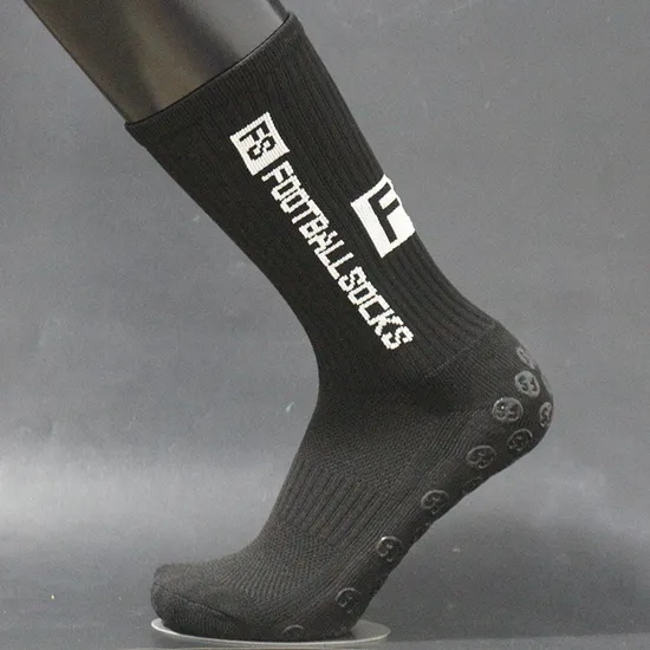 Custom Made Terry Bottom Compression Socks Athletic Anti-Slip Grip Football Socks Short Sports Soccer Socks