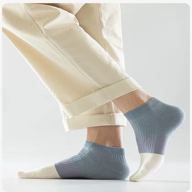 Plaid Print Soft Fleece Mixed Color Short Socks