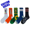 OEM High Quality Gym Custom Logo Tube Sock Thick Compression Cycling Basketball Elites Men Crew Sports Socks