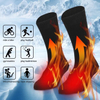 Battery Heated Socks for Cold Weather - Electric Foot Warmer for Hunting, Skiing, Camping (1 Pair, Includes 3 Batteries)