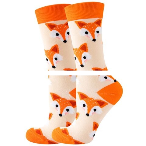 High Quality Unisex Printed Hosiery Women s Cotton Blend Casual Graphic Crew Socks Customized Logo Direct Factory Daily
