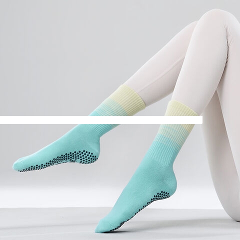 Customized Two Tone Gradient Color Middle Tube Daily Wear Crew Pink Sporty Socks