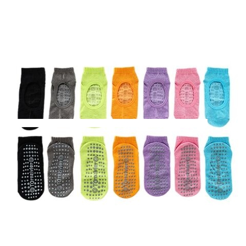 Non Slip Grips Socks Cotton Crew Socks Breathable Mid Cut Anti Slip Floor Socks Trampoline Socks Logo Can Be Customized