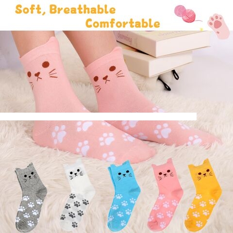 Women s Cat Socks Colorful Cute Funny Crew Socks Novelty Gifts for Teenage Girls Girlfriend Animal Lovers