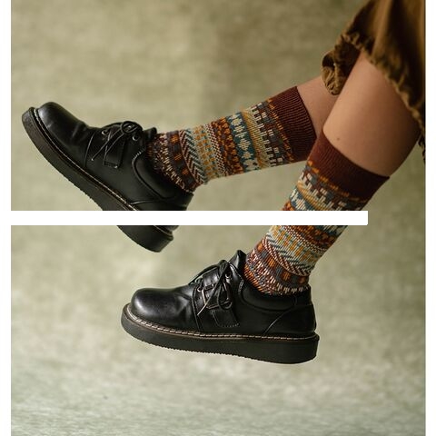 High Quality Fashion Men s Breathable Deodorant Cotton Knitted Crew Socks Custom logo Ethnic Style Unisex Socks
