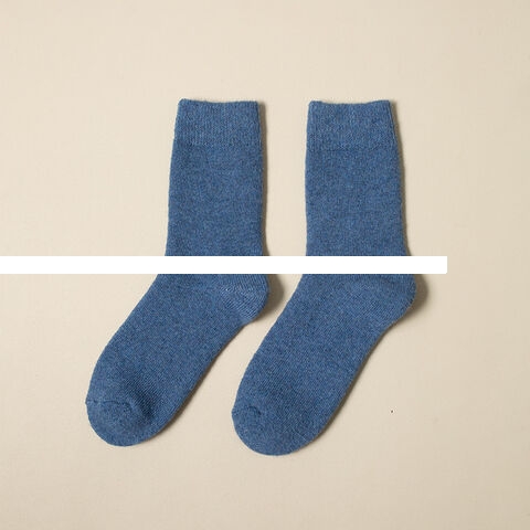 Woolen socks, thickened socks, men s mid length socks, winter warm woolen loop socks, men s and women s winter styles