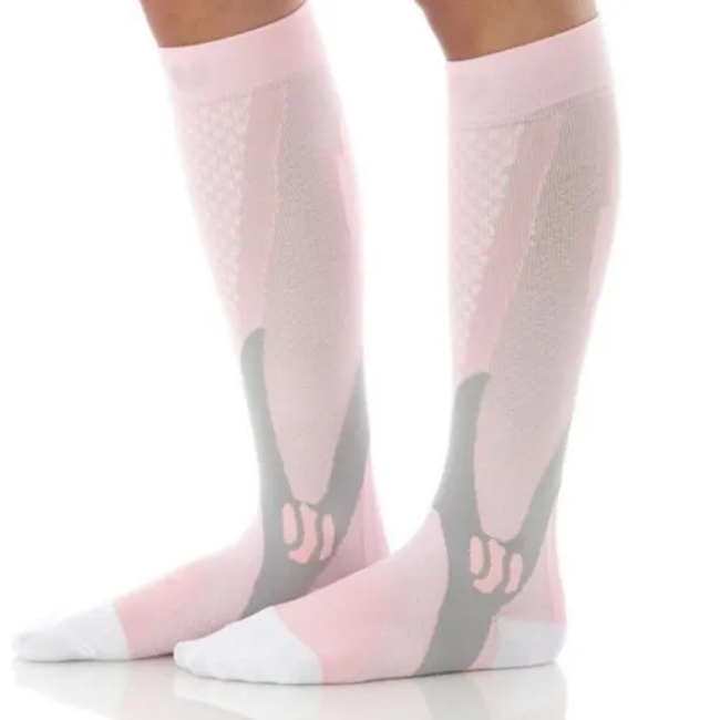 Sports Running Football Unisex Men Women Leg Support Stretch Magic Compression Socks