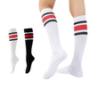 Classic Stripe Cushioned Sole Sports Compression Half Cushion Terry Nylon Socks