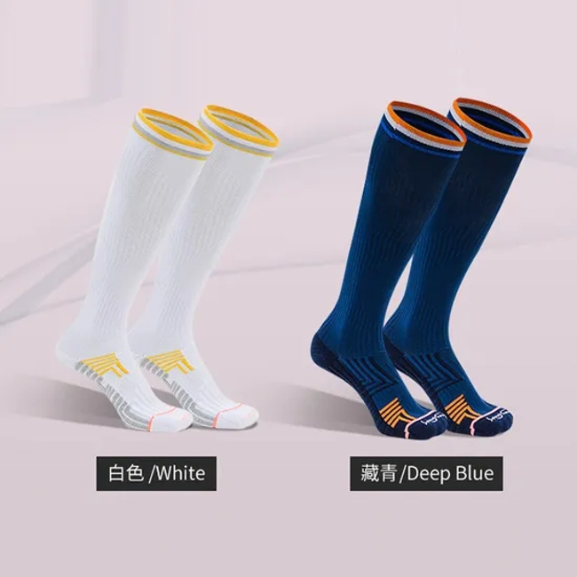 Custom Logo Cotton Compression Antislip Knee High Athletic Socks Football Tennis Golf Women Sport Sock