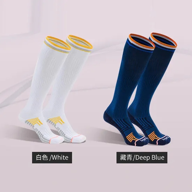 Custom Logo Cotton Compression Antislip Knee High Athletic Socks Football Tennis Golf Women Sport Sock