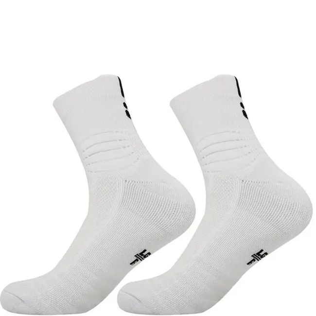 Men′s Performance Sports Socksmoisture-Wicking Anti-Slip Crew Socks with Compression & Terry Cushion Sports Socks