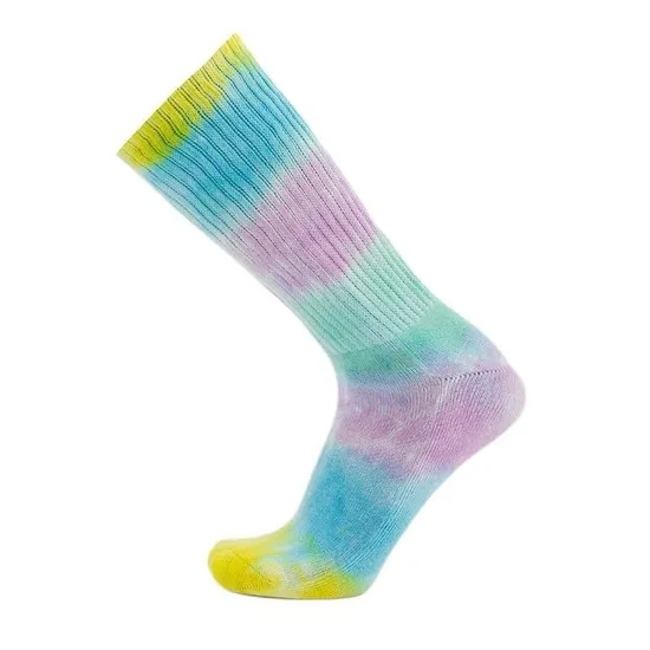 Unisex Men Women Wholesale Compression Cotton Silver Diabetic Tie Dye Socks