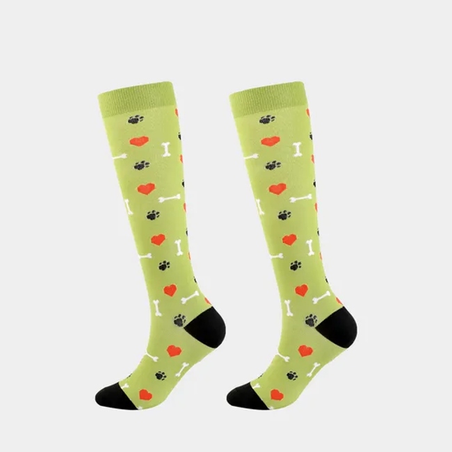 Unique Holiday Sports Compression Socks with Funny Halloween Designs
