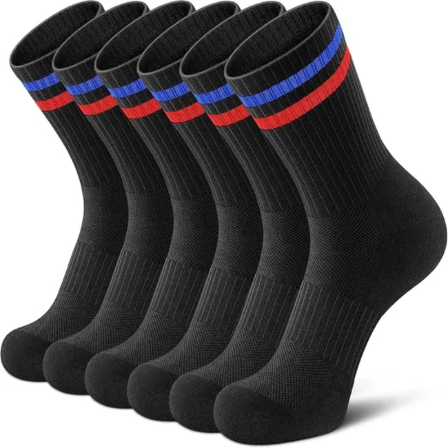 Long Football Socks Men White Soccer Socks Knee High Athletic Compression Socks
