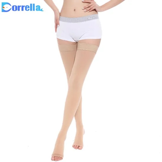 Custom Logo Unisex Medical Stockings Sport Nurse Varicose Veins Compression Stocks Black Complexion Socks for Vericose Veins