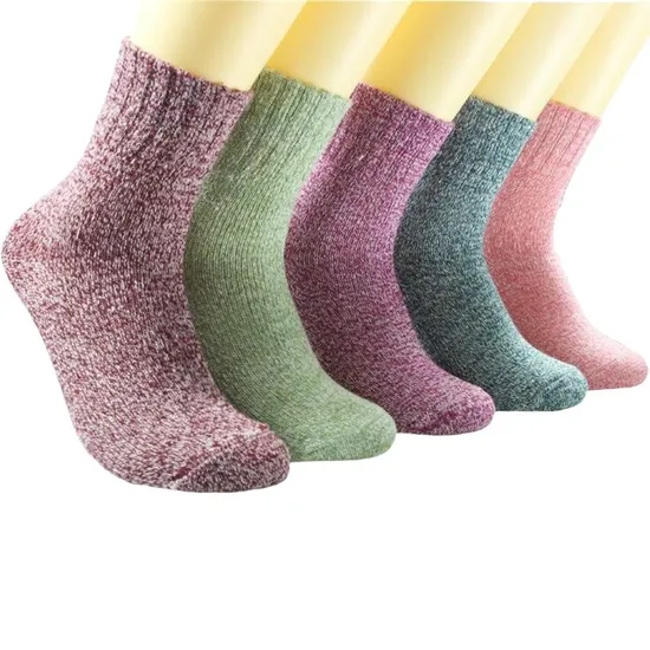 Customize All Sorts of Winter Thermal Thick Sock Winter Melange Thermal Sock Winter Merino Wool Sock in Many Designs, Colors and Sizes
