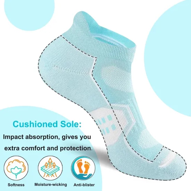 Custom Ankle Terry Cotton Breathable Duable Cushion Low Cut Sports Socks