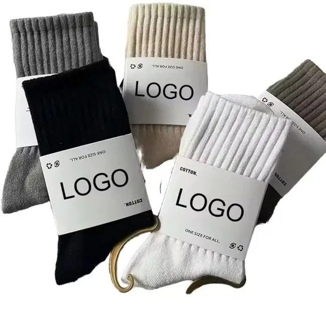 Custom Logo Wholesale Solid Color Knee High Rugby Football Socks
