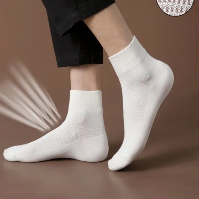 Soft Solid Color Jacquard Ankle Mens Cotton Bamboo Business Basic Socks Factory