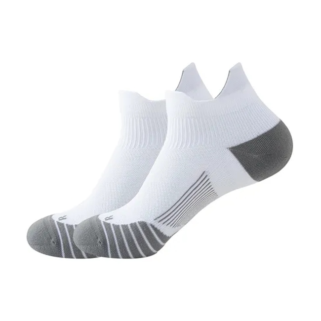 Men′s and Women′s Professional Sports Shallow Mouth Fitness Running Anti Slip Sports Boat Socks