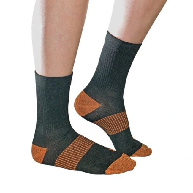 Antibacterial Deodorant Knee Copper Compression Long Socks, Long Copper-Infused Compression Socks for Male