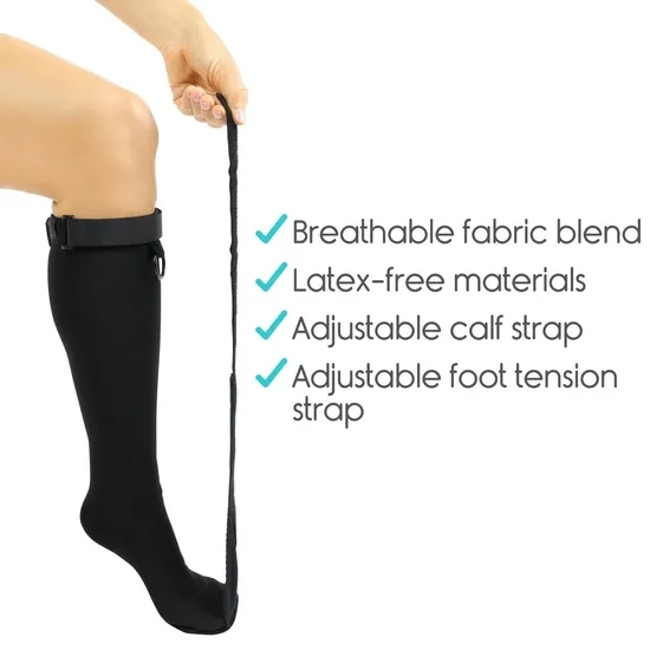 Medical Compression Single Night Sock for Foot Drop, Plantar Fasciitis Socks