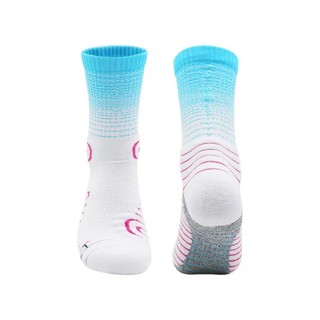 Gy9-3366#Imitation Nylon Sports MID-Calf Sports Socks for Adults