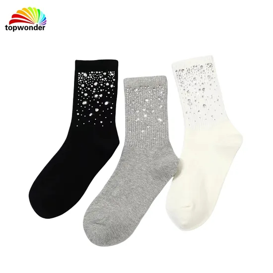 Customize and Wholesale Stripe Cotton Crew Stone Sock in Many Colors and Sizes