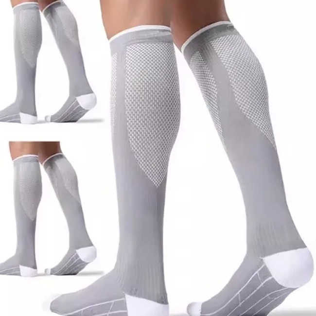 Custom Knee High 20-30mmhg Circulation Socks Sports Compression Socks Breathability Personalized Compression Socks