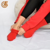 Qlm-320-1 Red New Year Christmas Spandex Compression Sports Socks for Woman