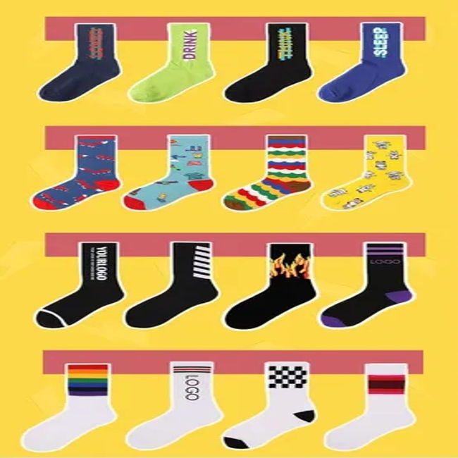 Personalized Athletic Compression Socks, Custom Grip Crew Socks for Sports & Everyday Wear