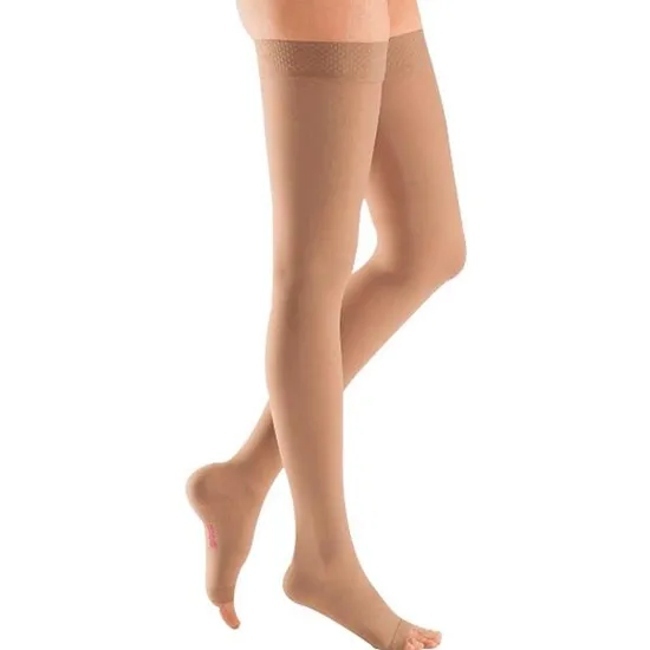 Custom Medical Grade Anti Varicose Vein Sock Unisex Open Toe Thigh High Compression Socks