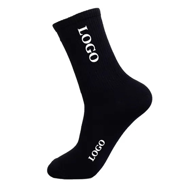 2024 New Style Wholesale Custom Logo High Quality Compression Stockings Solid Color Cotton Sports Warm Socks