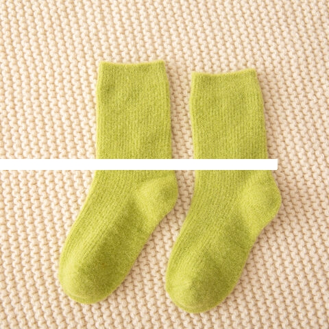 Promotional price Custom sleeping socks autumn winter white velvet warmth thick towel socks boys cotton crew socks