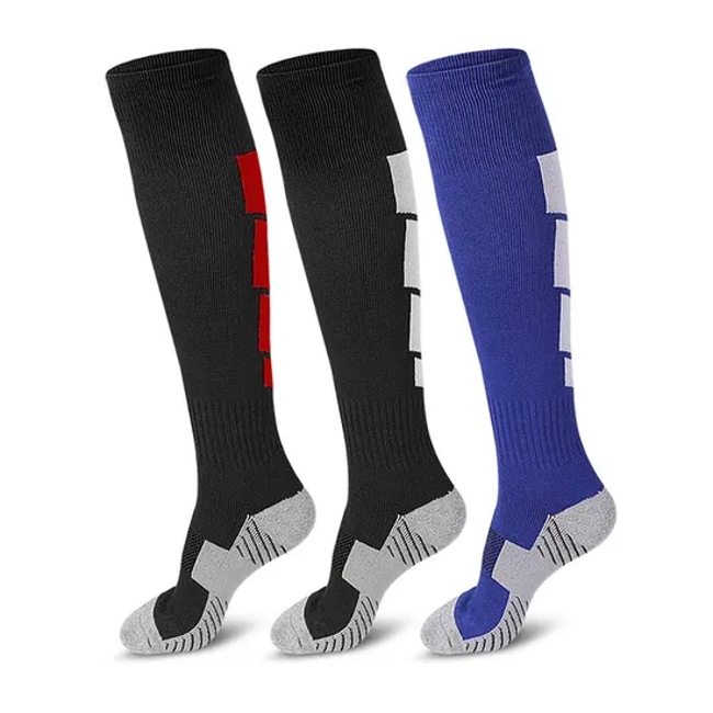 Training Football Sport Knee High Socks Over The Calf Compression Athletic Socks for Mens and Women Running