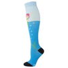 Custom Logo Compression Socks with Fashion Pattern Stocking Socks