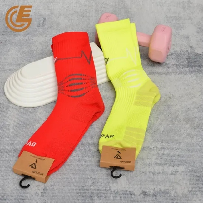 Custom Funky Fashion Mens Nylon Knee High Athlete Compression Sport Socks