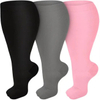 Customized Over Size Fat Socks Sports Over Sized Compression Socks Nylon Spandex Socks