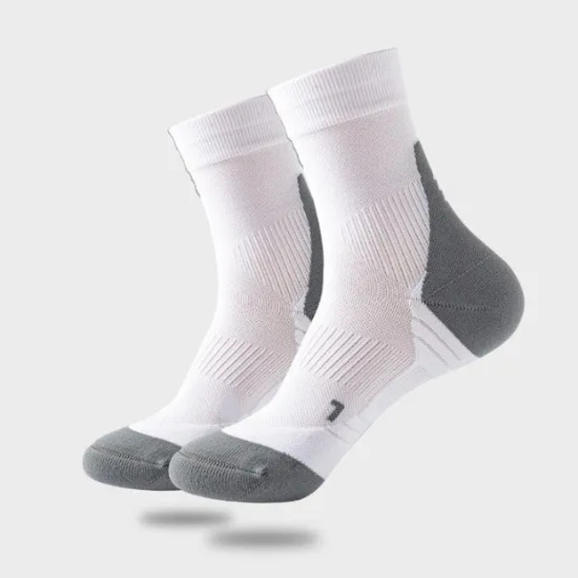 Custom Logo Nylon Compression Calcetines Football Athletic Sports Socks Manufacturers Customized Man Cotton Cycling Sports Socks