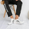 Qlm-323-7 Summer Breathable Cotton Compression Sports Ankle White Socks