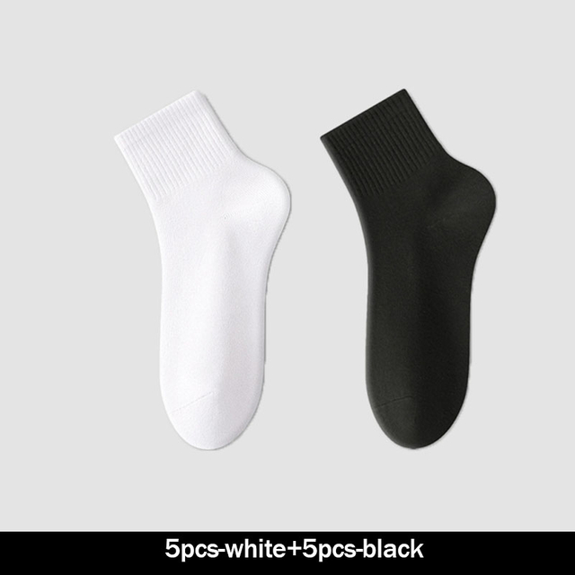 Tailor-made pcs Women's Solid Color Socks Black White Cotton Socks Spring Summer Casual Breathable Sports Short 
