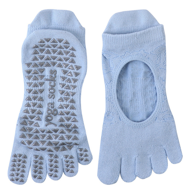 Warehousing Service Summer Thin Cotton Professional Anti-slip Five-toe Yoga Socks Pilates Socks Indoor Fitness Dance Training 