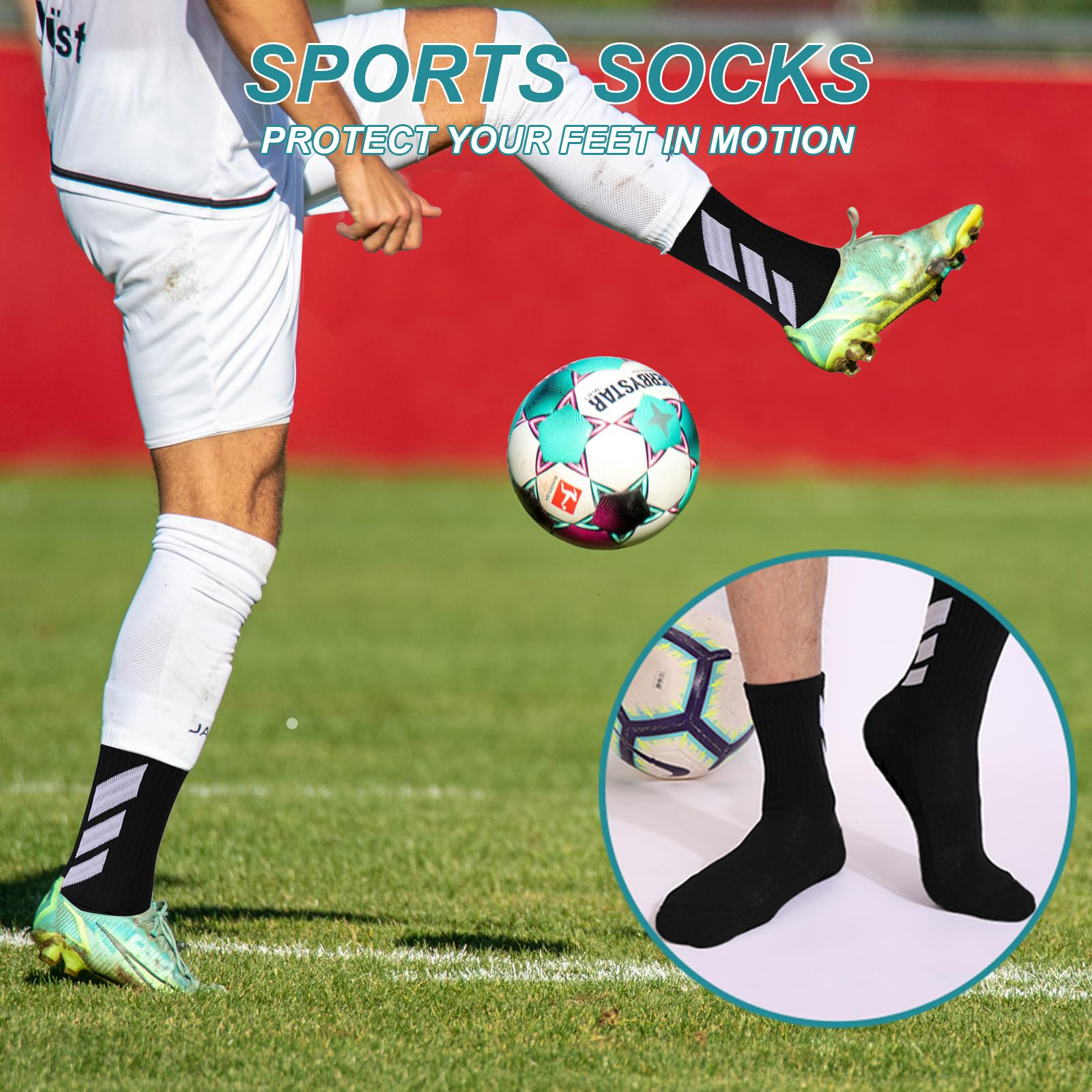 Economy Option of socks football socks men's anti slip hospital yoga anti slip training sports 
