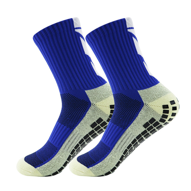 Short Lead Time New Men Women Non-slip Silicone Sports Soccer Socks Sweat Absorbing Breathable Football Tennis Volleyball Yoga 