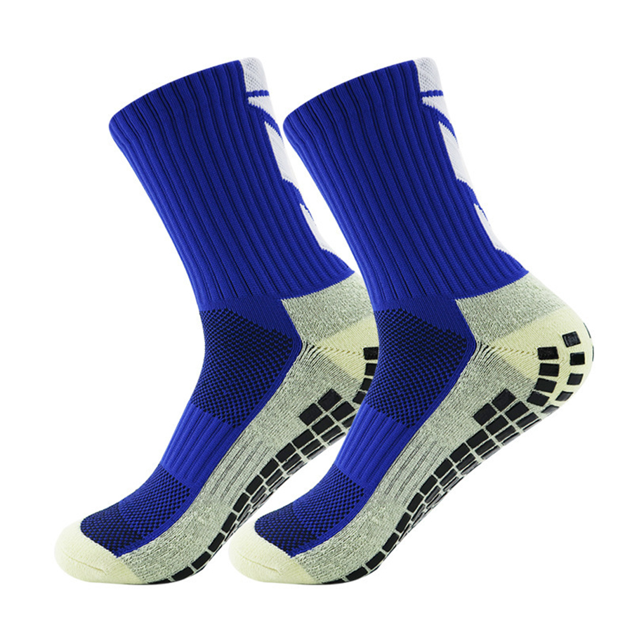 Short Lead Time New Men Women Non-slip Silicone Sports Soccer Socks Sweat Absorbing Breathable Football Tennis Volleyball Yoga 