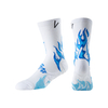 Factory Direct Fire Pattern Running Socks with Arch Support Breathable Cushioned Compression Socks for Men Women Crew Length 